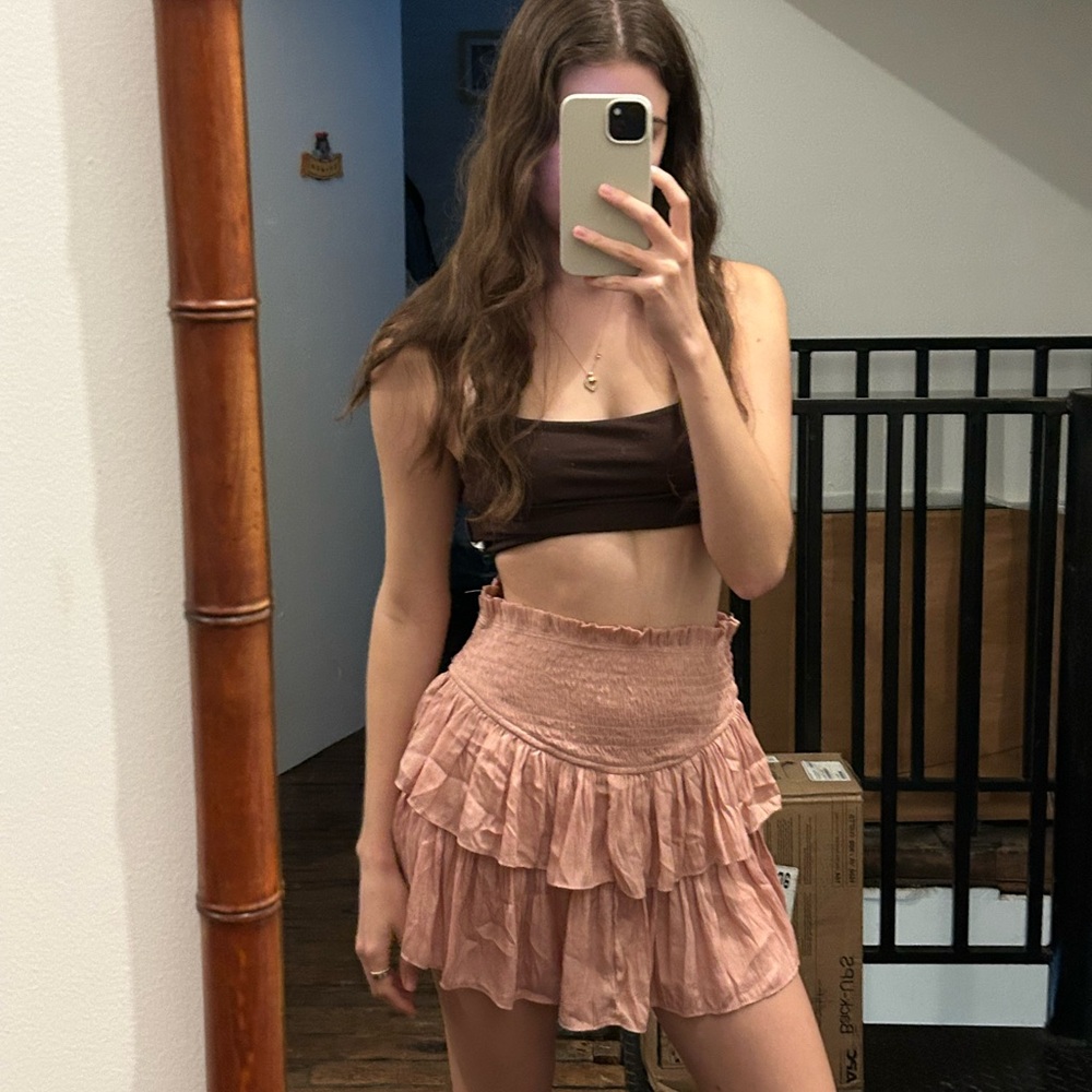 Mustard Seed Blush Ruffled Skirt - Picture 4 of 4